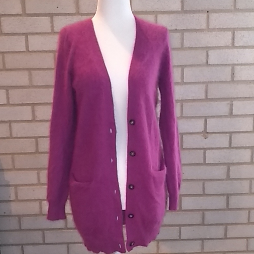 Wallace by Madewell Rabbit Hair Cardigan Sweater S